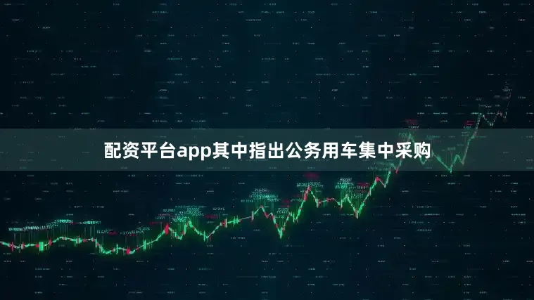 配资平台app其中指出公务用车集中采购