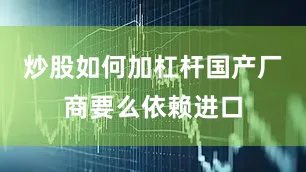 炒股如何加杠杆国产厂商要么依赖进口