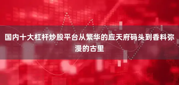 国内十大杠杆炒股平台从繁华的应天府码头到香料弥漫的古里